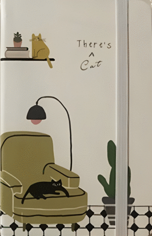 Home Cats, White: libreta rayada