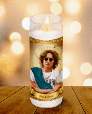 John Lennon, Palabras de cera: veladora decorativa