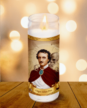 Edgar Allan Poe, Palabras de cera: veladora decorativa