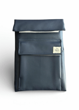 Leer me enciende, negro: portalibros de vinil