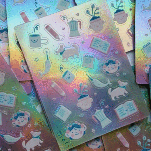 Paola Carola, crecer y florecer, stickers: planilla de stickers