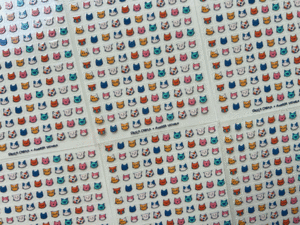Paola Carola, emociones al margen, gatitos stickers: planilla de stickers