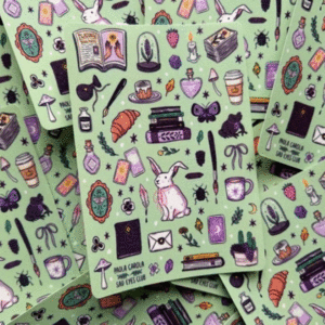 Paola Carola, somos brujas, stickers: planilla de stickers