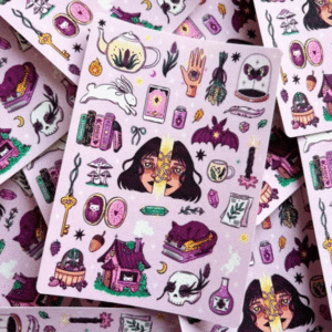 Paola Carola, hechizo interior, stickers: planilla de stickers