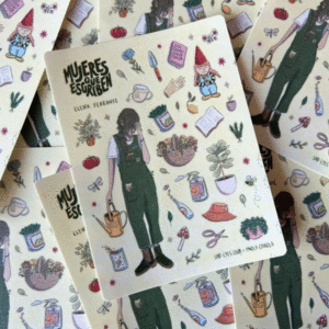 Paola Carola, mujeres que escriben, Elena, stickers: planilla de stickers