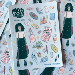 Paola Carola, mujeres que escriben, Virginia, stickers: planilla de stickers