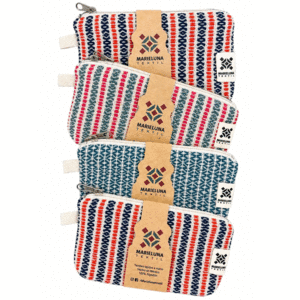 Marieluna Textil, algodón: monedero artesanal (varios modelos)
