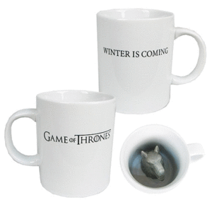 Game Of Thrones, Stark Direwolf Sculpted: Taza