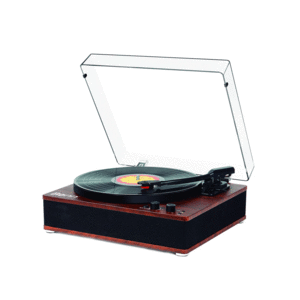 Bönn, Retro Portable Turntable, Wooden: tornamesa Bluetooth y USB