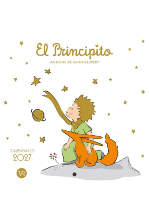 El Principito, blanco: calendario de pared 2027