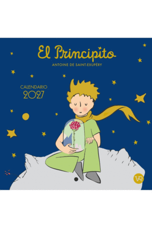 El Principito, azul: calendario de pared 2027