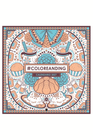 Coloreanding: calendario de pared 2027