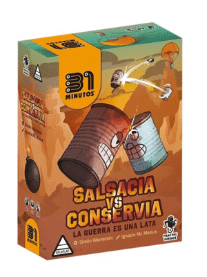 31 Minutos, salsacia vs conserva: juego de mesa