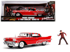 Freddy Krueger, 1958 Cadillac: set de figuras de colección