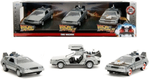Back To The Future, Time Machine, 3 Pack Set: figuras coleccionables