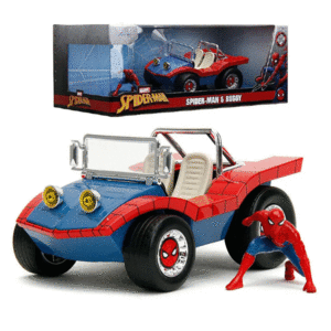 Spider-man, Dune Buggy Red and Blue with Spider-man: figura coleccionable