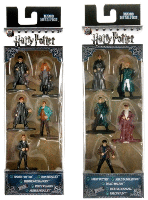 Harry Potter Nano Metalfigs, Die Cast: set de 5 muñecos (dos modelos)
