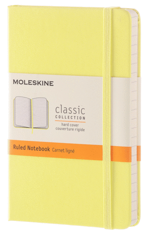 Moleskine Classic, Citron Yellow, Pocket, Ruled, Hard: libreta 