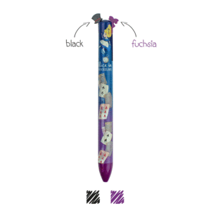 Click and Clack, Alice, Pen, Black & Purple: bolígrafo bicolor