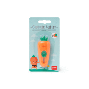 Carrate Cutter, Mini Retractable: mini cutter en forma de zanahoria