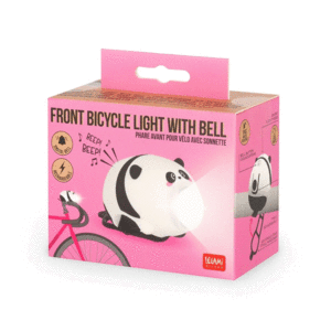 Panda, Front Bicycle Light with Bell: lámpara con campanilla recargable para bicicleta