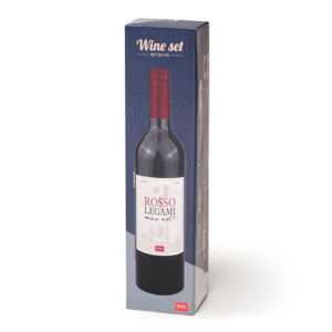 Rosso Legami, Wine Set, Large: set de accesorios para vino