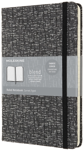 Moleskine Blend, Grey, Large, Ruled, Hard: libreta