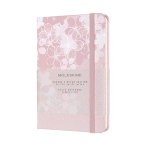Moleskine, Sakura Limited Edition, Pink, Pocket, Ruled, Hard: libreta