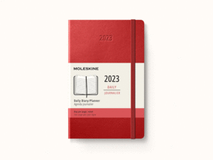 Moleskine, Daily, Red, 12M, Pocket, Soft: agenda diaria 2023