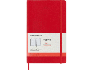 Moleskine, Daily, Red, 12M, Large, Soft: agenda diaria 2023