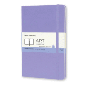 Moleskine, Art Sketchbook, Wisteria Violet, Large, Hard: libreta de dibujo