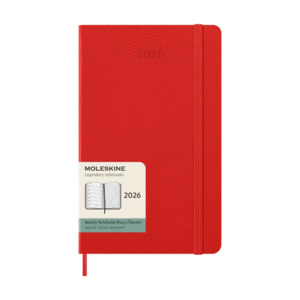 Moleskine, Weekly, Scarlet Red, 12M, Large, Hard: agenda semanal 2026