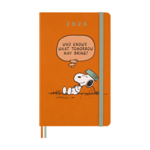 Moleskine, Peanuts Snoopy, Weekly, Orange, 12M, Large, Hard: agenda semanal 2026