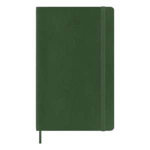 Moleskine, Daily, Myrtle Green, 12M, Large, Hard: agenda diaria 2027