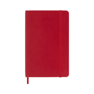 Moleskine, Daily, Scarlet Red, 12M, Pocket, Soft: agenda diaria 2027