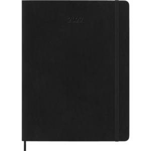 Moleskine, Weekly, Black, 12M, XL, Soft: agenda semanal 2027