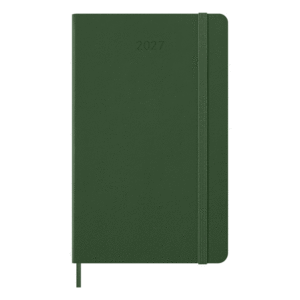 Moleskine, Daily, Myrtle Green, 12M, Large, Hard: agenda diaria 2027