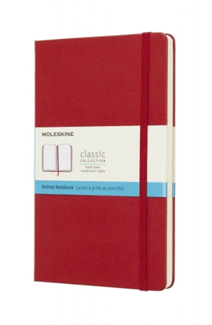 Moleskine Classic, Red Scarlet, Large, Dotted, Hard: libreta