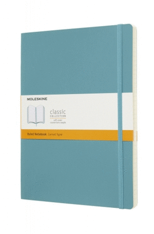 Moleskine Classic, Blue, Xlarge, Ruled, Soft: Libreta