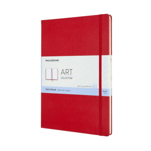 Moleskine Art, Sketchbook, Red, XL, Hard: libreta blanca