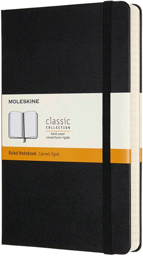 Moleskine Classic, Black, Ruled, Large, Hard: Libreta