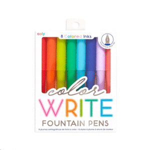 Color Write Fountain Pens: set de 8 plumas fuente