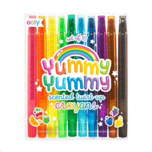 Yummy Yummy, Scented Twist-up: set de 10 crayones retráctiles con aroma