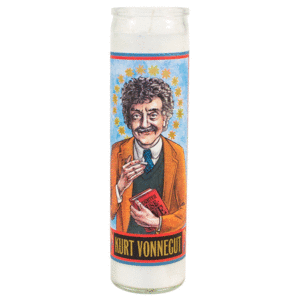 Kurt Vonnegut Secular Saint Candle: veladora decorativa 20cm