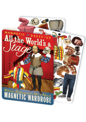 All The World's A Stage Shakespeare Dress Up: guardarropa mágnetico