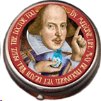 Shakespeare: pastillero de metal
