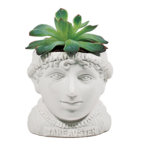Jane Austen Bust Planter: maceta