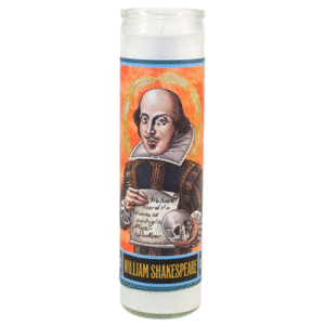 Shakespeare Secular Saint Candle: veladora decorativa 20cm