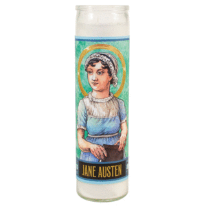 Jane Austen Secular Saint Candle: veladora decorativa 20 cm