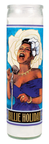 Billie Holiday Secular Saint Candle: veladora decorativa 20cm